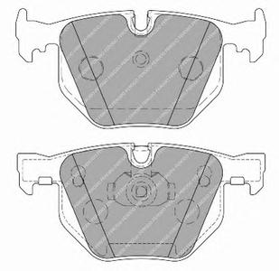 Комплект тормозных колодок, дисковый тормоз FERODO FDB1673