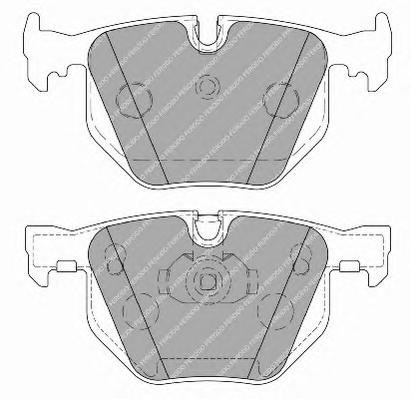 Комплект тормозных колодок, дисковый тормоз FERODO