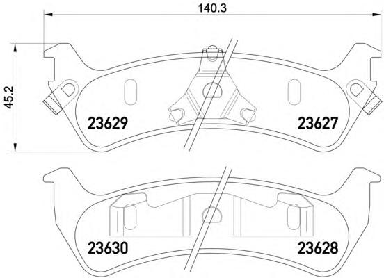 Комплект тормозных колодок, дисковый тормоз TEXTAR