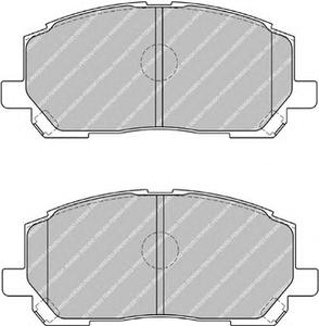 Комплект тормозных колодок, дисковый тормоз FERODO FDB1911