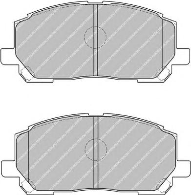 Комплект тормозных колодок, дисковый тормоз FERODO