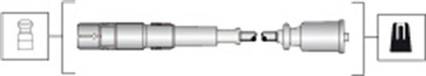 Комплект проводов зажигания MAGNETI MARELLI