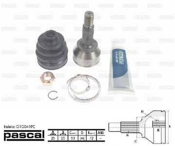 ШРУС PASCAL G1G041PC