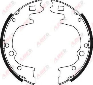 Комплект тормозных колодок ABE