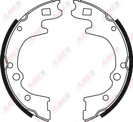 Комплект тормозных колодок ABE