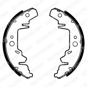 Комплект тормозных колодок DELPHI