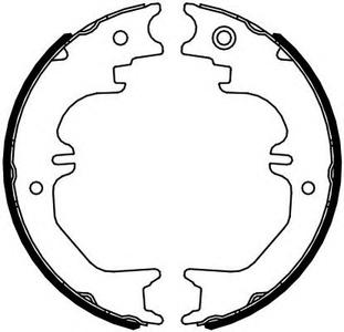 Комплект тормозных колодок, стояночная тормозная система FERODO FSB4125