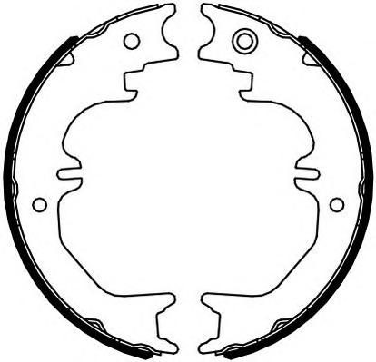 Комплект тормозных колодок, стояночная тормозная система FERODO