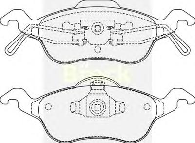 Комплект тормозных колодок, дисковый тормоз BRECK 23154 00 702 00