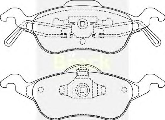 Комплект тормозных колодок, дисковый тормоз BRECK