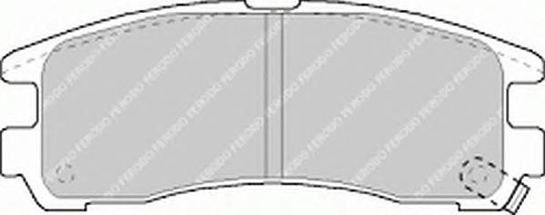Комплект тормозных колодок, дисковый тормоз FERODO