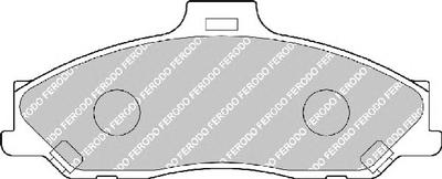 Комплект тормозных колодок, дисковый тормоз FERODO FDB1527
