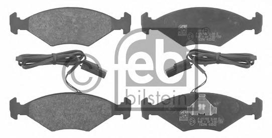 Комплект тормозных колодок, дисковый тормоз FEBI BILSTEIN