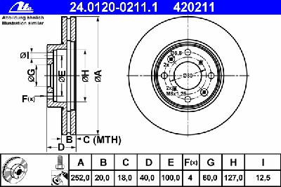 Тормозной диск ATE 24.0120-0211.1