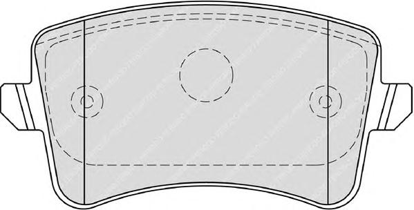 Комплект тормозных колодок, дисковый тормоз FERODO