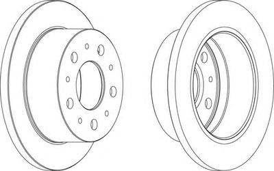 Тормозной диск FERODO DDF1574