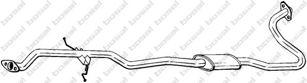 Средний глушитель выхлопных газов BOSAL