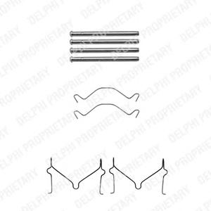 Комплектующие, колодки дискового тормоза DELPHI LX0306