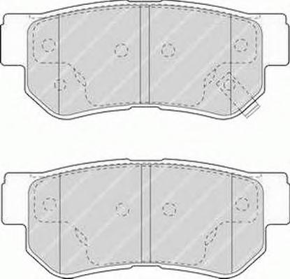 Комплект тормозных колодок, дисковый тормоз FERODO