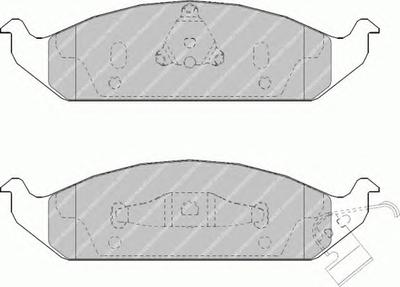 Комплект тормозных колодок, дисковый тормоз FERODO FDB1254