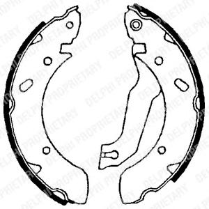 Комплект тормозных колодок DELPHI LS1610