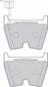 Комплект тормозных колодок, дисковый тормоз FERODO FDB1664