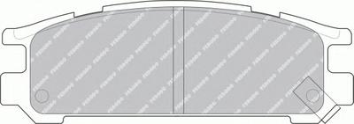 Комплект тормозных колодок, дисковый тормоз FERODO FDB790