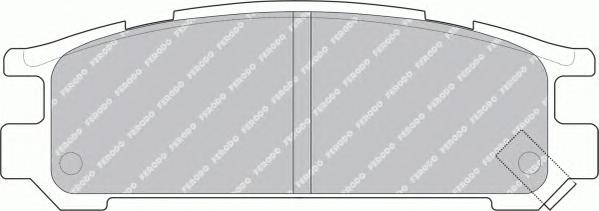 Комплект тормозных колодок, дисковый тормоз FERODO