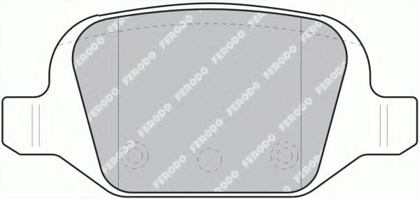Комплект тормозных колодок, дисковый тормоз FERODO