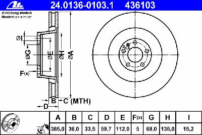 Тормозной диск ATE 24.0136-0103.1