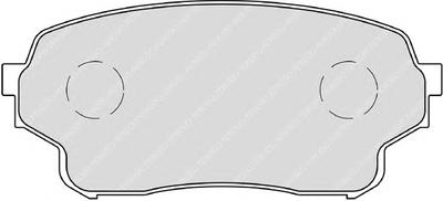 Комплект тормозных колодок, дисковый тормоз FERODO FDB4077