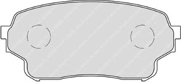 Комплект тормозных колодок, дисковый тормоз FERODO