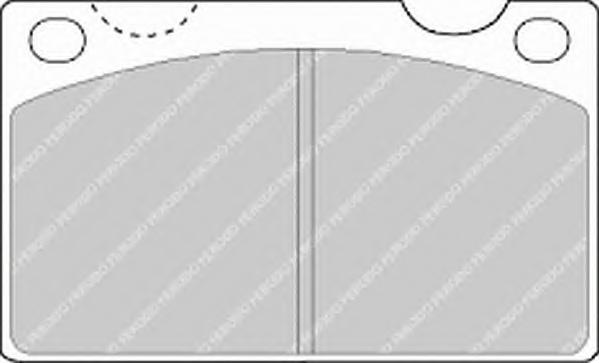 Комплект тормозных колодок, дисковый тормоз FERODO