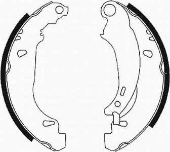 Комплект тормозных колодок FERODO FSB584