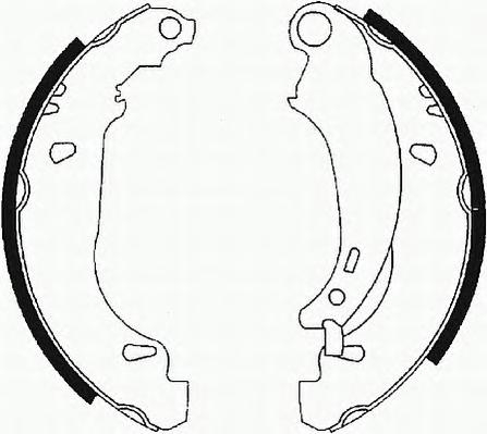 Комплект тормозных колодок FERODO