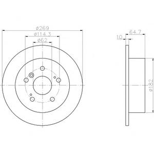 Тормозной диск TEXTAR 98200 0793 0 1