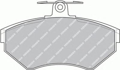 Комплект тормозных колодок, дисковый тормоз FERODO FDB1289