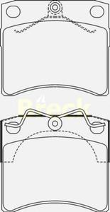 Комплект тормозных колодок, дисковый тормоз BRECK 23176 00 703 10