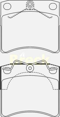 Комплект тормозных колодок, дисковый тормоз BRECK