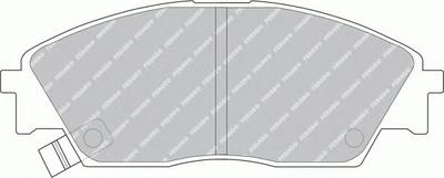 Комплект тормозных колодок, дисковый тормоз FERODO FDB598