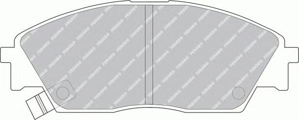 Комплект тормозных колодок, дисковый тормоз FERODO