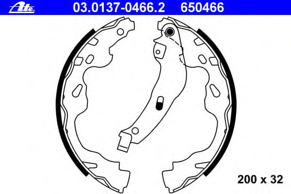 Комплект тормозных колодок ATE
