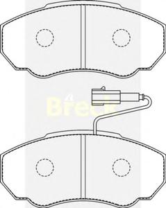 Комплект тормозных колодок, дисковый тормоз BRECK 23917 00 703 10