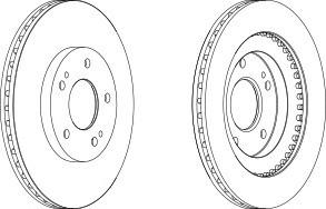 Тормозной диск FERODO DDF1399