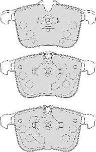 Комплект тормозных колодок, дисковый тормоз FERODO FDB1833