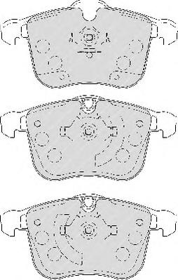 Комплект тормозных колодок, дисковый тормоз FERODO