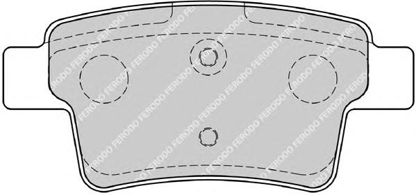 Комплект тормозных колодок, дисковый тормоз FERODO