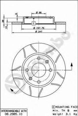 Тормозной диск BREMBO