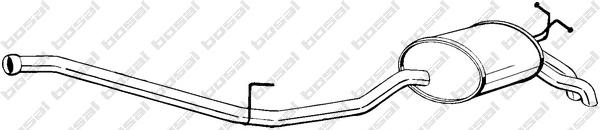 Глушитель выхлопных газов конечный BOSAL