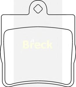 Комплект тормозных колодок, дисковый тормоз BRECK 21919 00 702 00